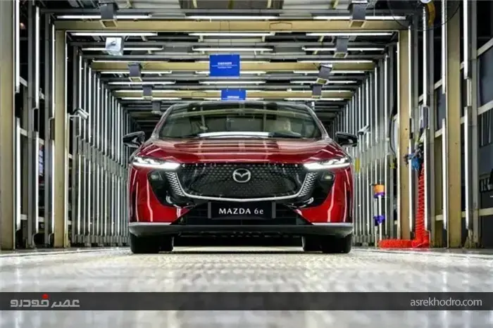 اولین خودرو های صادراتی Mazda 6e برای بازار بین‌المللی تولید شدند
