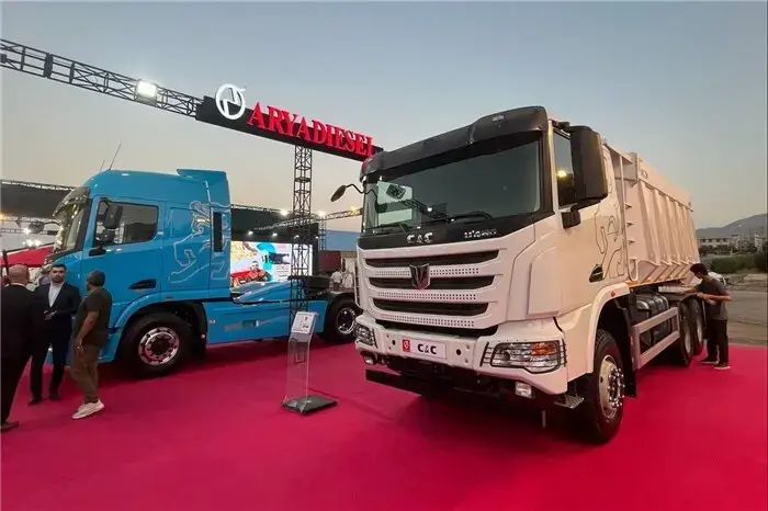 حضور آریا دیزل با تمامی محصولات در نمایشگاه خودرو مشهد