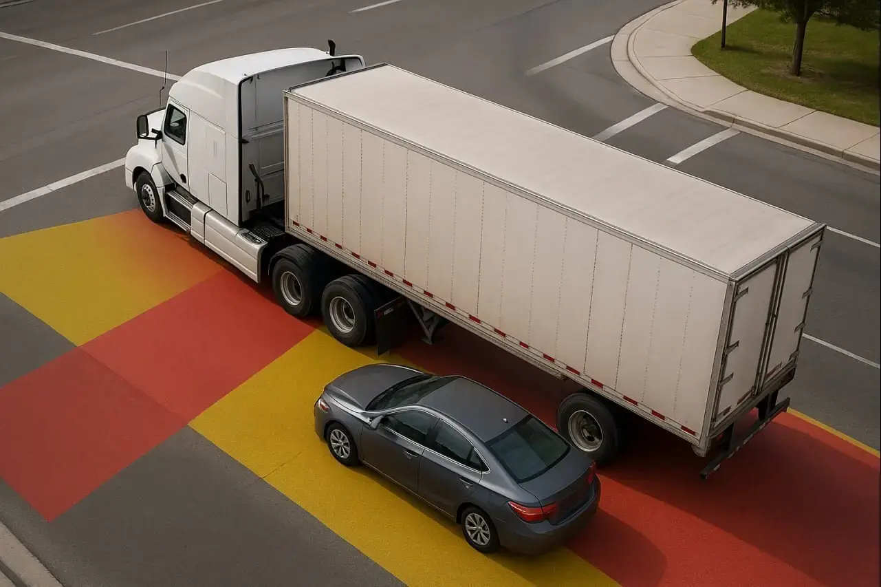 نقاط کور کامیون کجاست؟